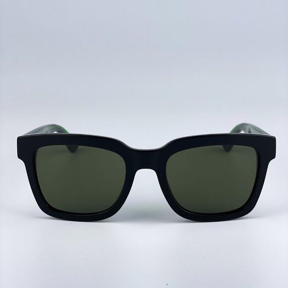 NEW GUCCI GG0001SN 002 Black Green Grey Square Unisex Sunglasses - Picture 1 of 13